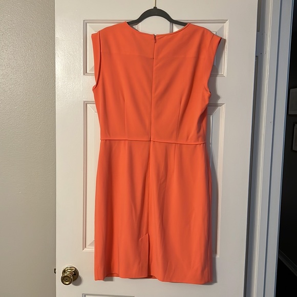 Cremieux Bright Coral Sheath Dress - Picture 4 of 6